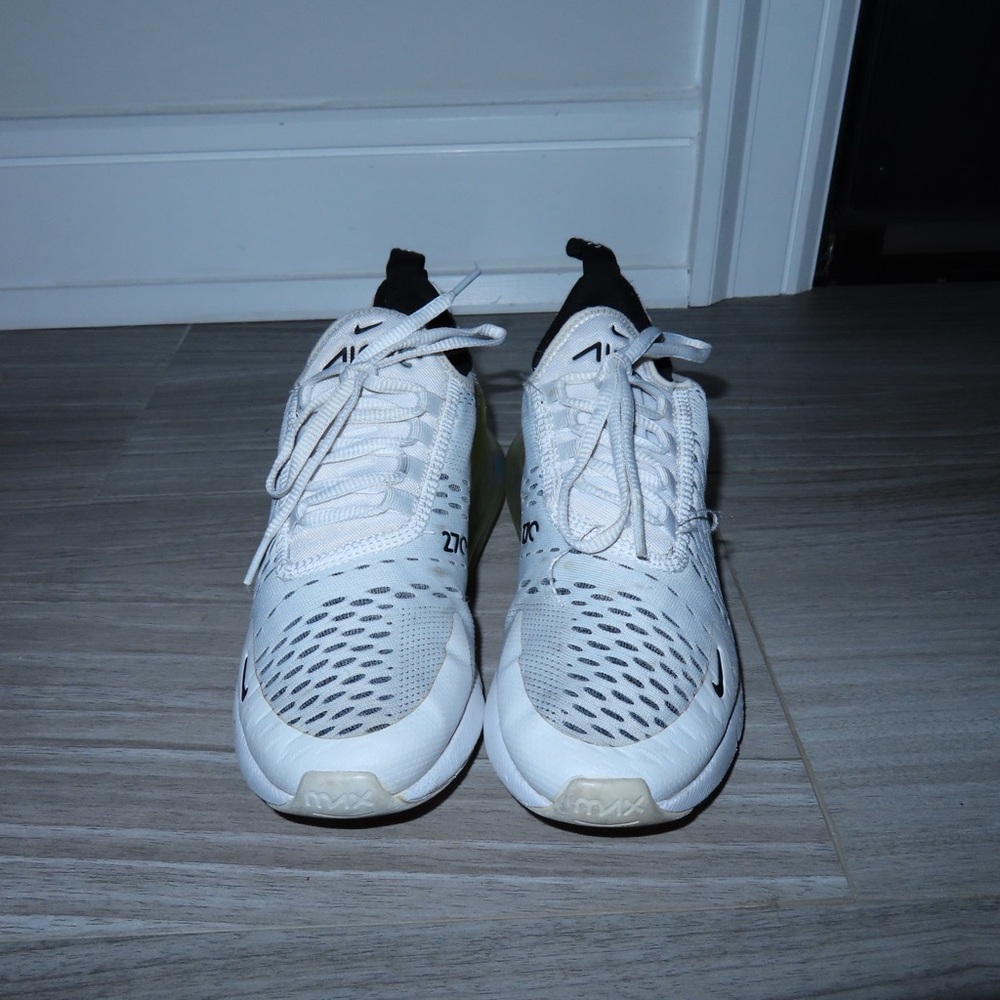 Nike Air Max 270 White and Black Sneakers